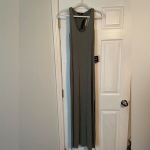 Lulu's Sage Green Sleeveless Maxi Dress